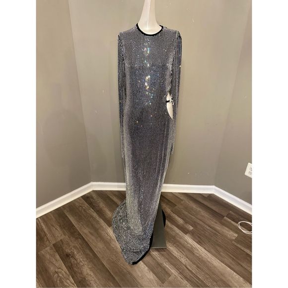 NWT MACH & MACH Crystal Bow & Glass-Embroidered Gown $3348 - Picture 4 of 14